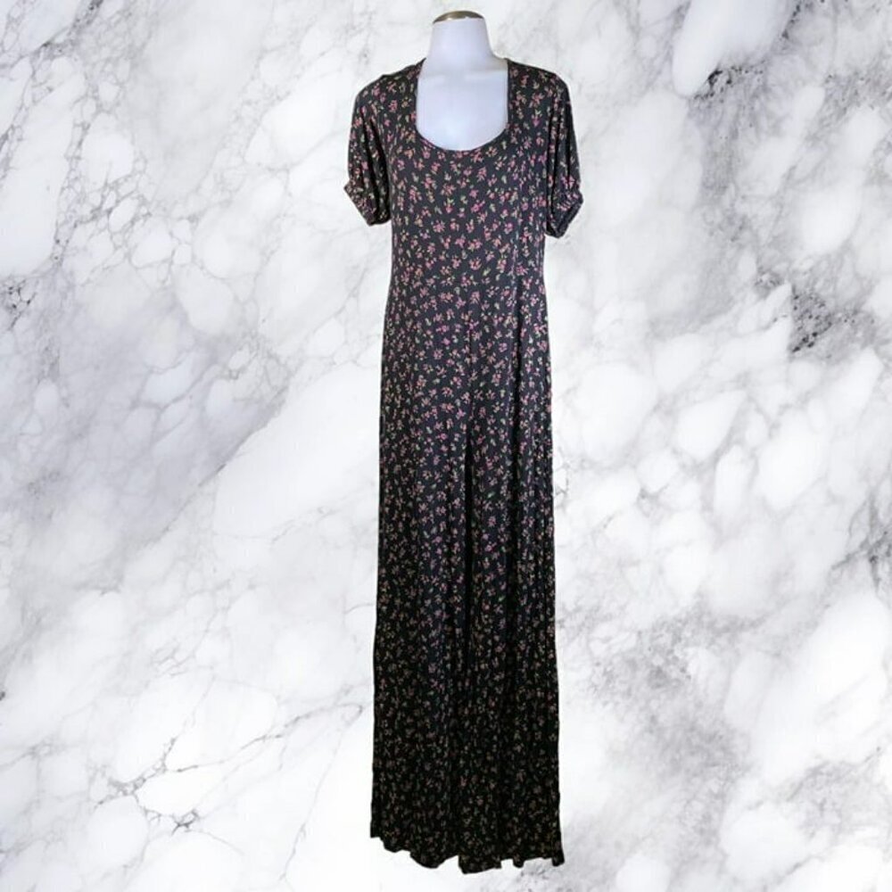 NastyGal Floral Print Square Neck Fitted Jumpsuit - Picture 4 of 12